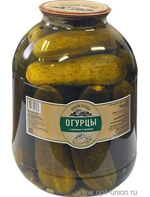 ОГУРЦЫ   3л. конс. на лимон.кислоте  "РАДА"  КБР Нальчик  4шт