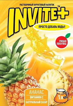  Invite сухой напиток  12гр*24шт  АНАНАС