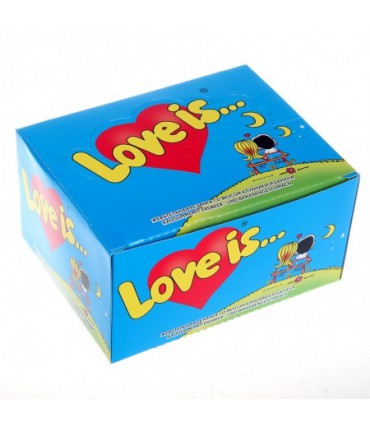 жев  рез LOVE IS *100шт банан/клубника