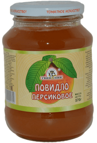 повидло 570гр.персик**6 Гвин Пин