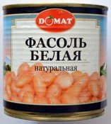 ФАСОЛЬ БЕЛАЯ Натур  420гр*12шт ДОМАТ 
