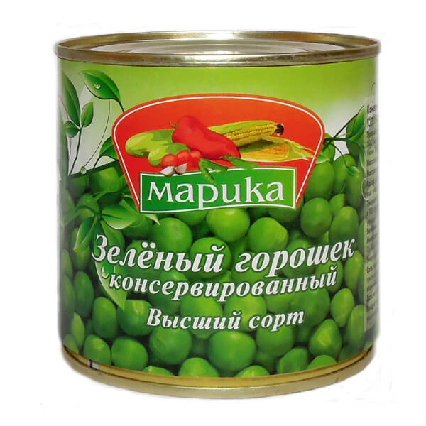 зел горошек 425мл ж/б  МАРИКА *12шт. ГОСТ
