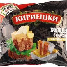 кириешки 60гр.+ 25гр*30шт Холодец хрен с горч.соусом 