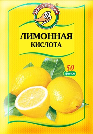 Лимонная кислота 50гр*60  Мастер ДАК