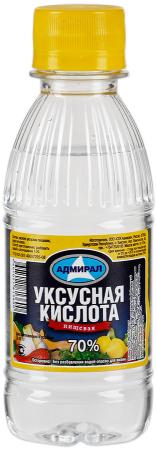 Уксус кислота 70% 180гр*24 АДМИРАЛ ПЭТ