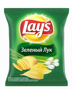 Лэйс чипсы 70гр Молодой Зеленый лук*25