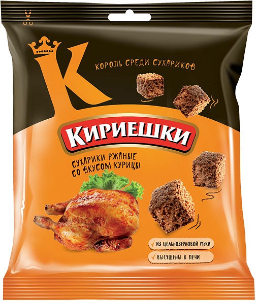 КИРИЕШКИ Ржаные 40гр КУРИЦА *60