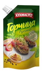 Горчица  140гр  Столовая Русская  Кухмастер*24шт