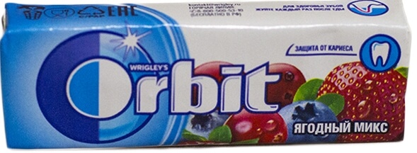  жев.рез.Orbit ЯГОДНЫЙ МИКС *30штук