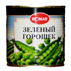Зел горошек 420мл ж/б  ДОМАТ Салатный*12шт 