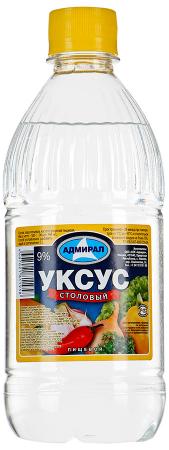 Уксус "столовый" 9% Адмирал 0,5*12