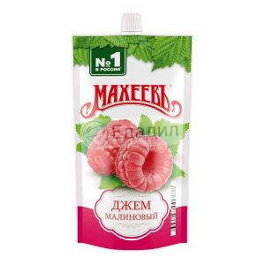 Джем Махеев 300гр*16 Малина  дой-пак с дозат.