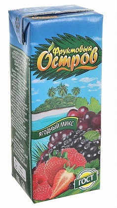 Сок Фруктовый остров 1,9л Ягодный микс*6