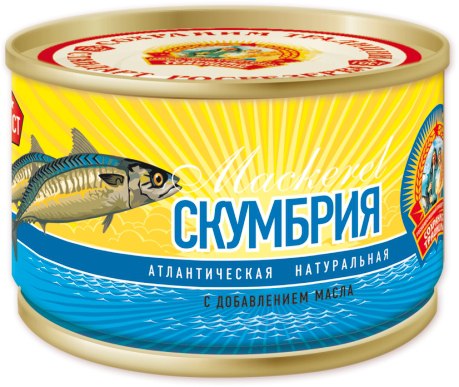 СКУМБРИЯ НДМ 240гр ж/б 24шт  Сохраним Традиции ГОСТ   Калининград