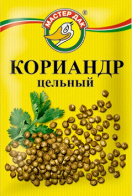 Кориандр Цельный 10гр *100 МД