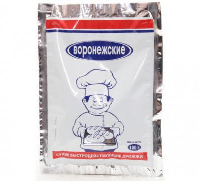 Дрожжи сухие 100гр*10 ВОРОНЕЖСКИЕ (быстродействующие)