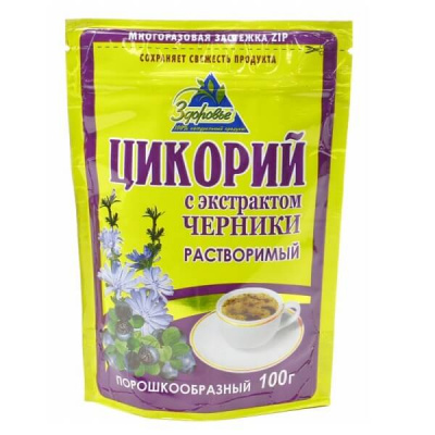 Цикорий "Здоровье" с черникой 100гр*12шт