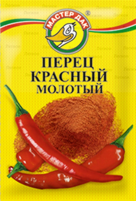 Перец КРАСНЫЙ МОЛОТЫЙ 10гр "Мастер ДАК"*100