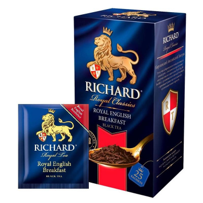 РИЧАРД  25пак. ROYAL ENGLISH BREAKFAST *25п*12 чай черн.